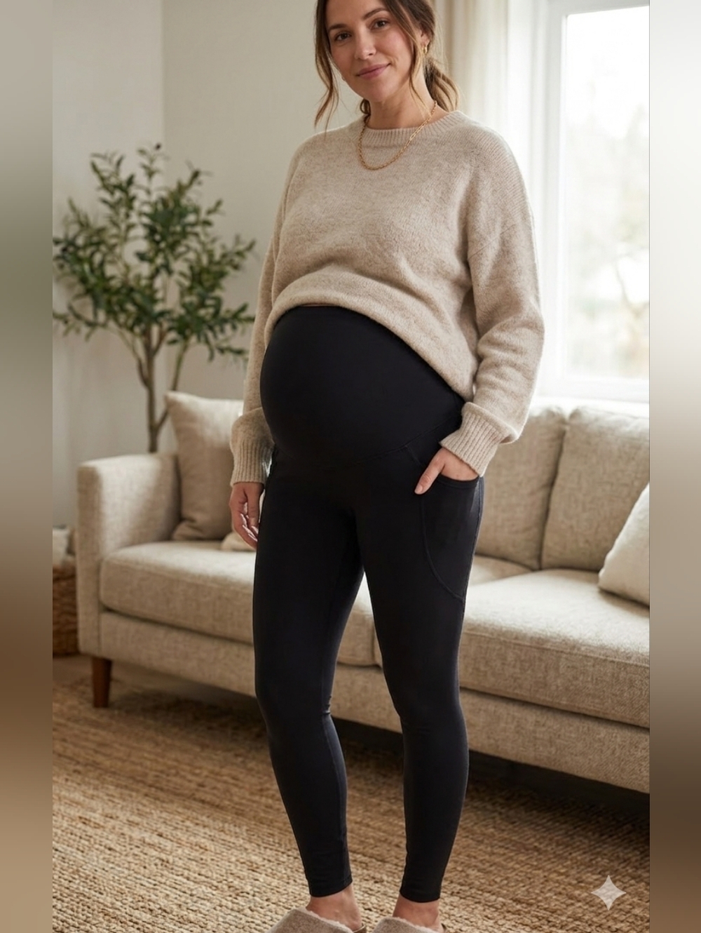 Old Navy Black Maternity Leggings